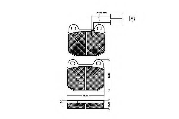 Комплект гальмівних колодок, дискове гальмо SPIDAN 31016