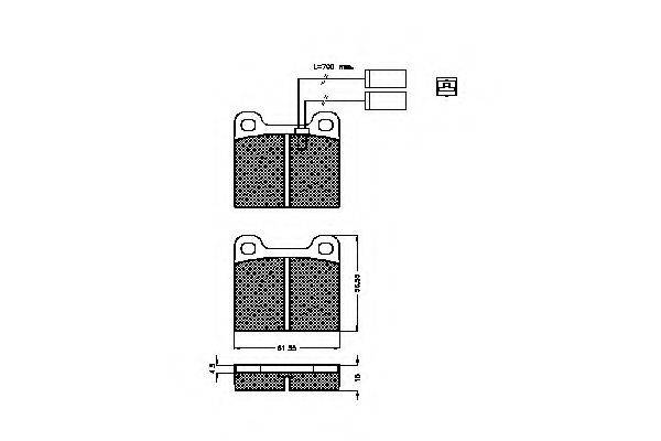 Комплект гальмівних колодок, дискове гальмо SPIDAN 31118