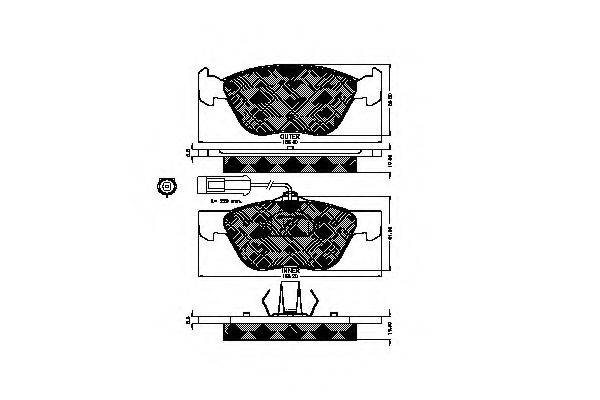 Комплект гальмівних колодок, дискове гальмо SPIDAN 32231