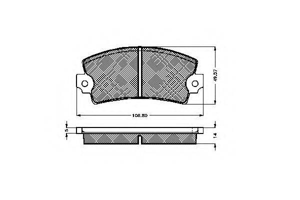 Комплект гальмівних колодок, дискове гальмо SPIDAN 32559