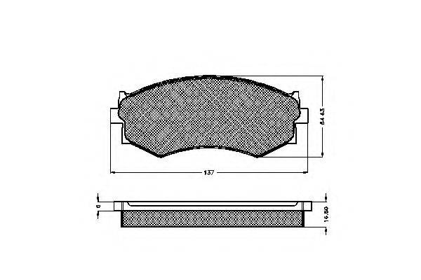 Комплект гальмівних колодок, дискове гальмо SPIDAN 32695