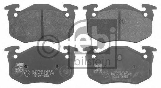 Комплект гальмівних колодок, дискове гальмо FEBI BILSTEIN 16189