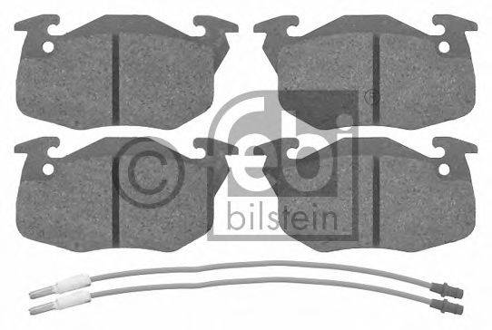 Комплект гальмівних колодок, дискове гальмо FEBI BILSTEIN 16192