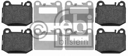 Комплект гальмівних колодок, дискове гальмо FEBI BILSTEIN 16437