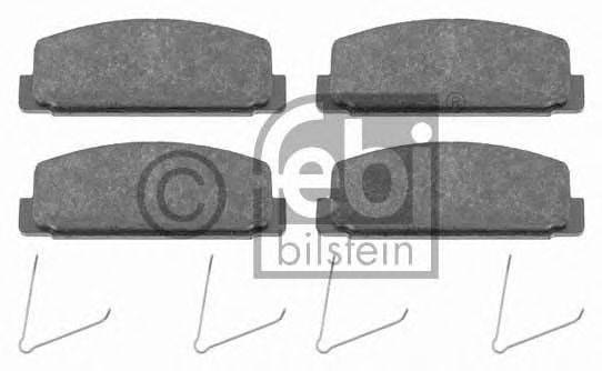 Комплект гальмівних колодок, дискове гальмо FEBI BILSTEIN 16500