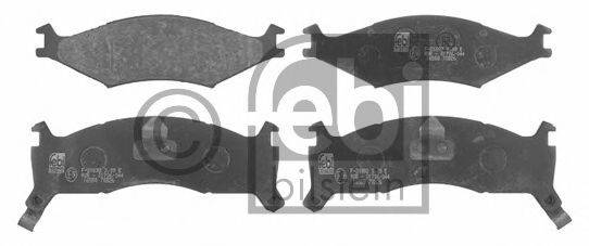 Комплект гальмівних колодок, дискове гальмо FEBI BILSTEIN 16558