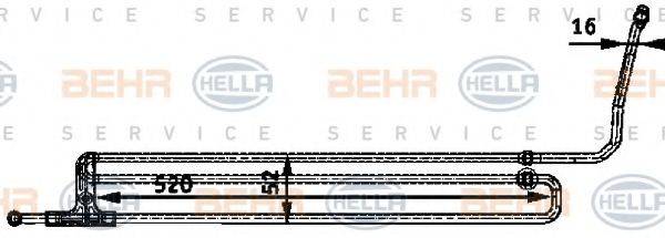 Олійний радіатор, рульове управління BEHR HELLA SERVICE 8MO 376 726-201