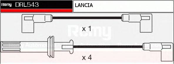 Комплект дротів запалення DELCO REMY DRL543