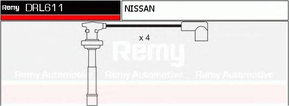 Комплект дротів запалення DELCO REMY DRL611