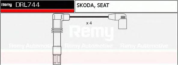DELCO REMY DRL744 Комплект дротів запалення