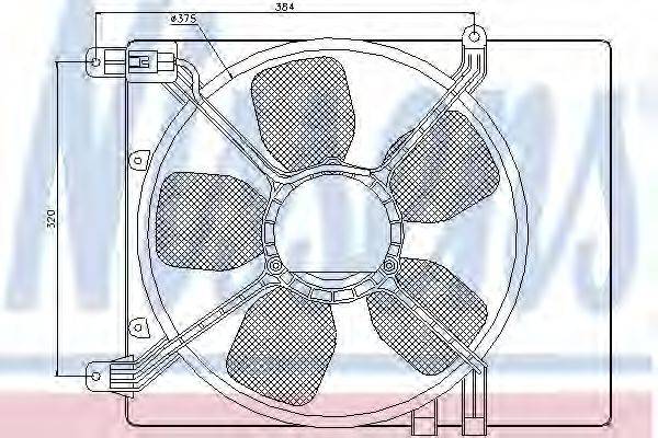 Вентилятор, охолодження двигуна NISSENS 85359