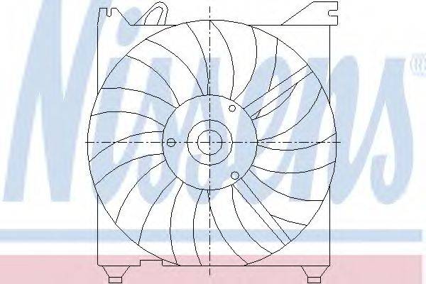 Вентилятор, охолодження двигуна NISSENS 85374