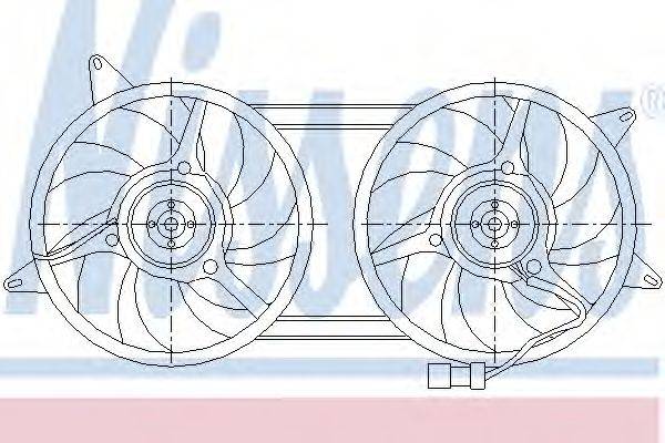 Вентилятор, охолодження двигуна NISSENS 85439