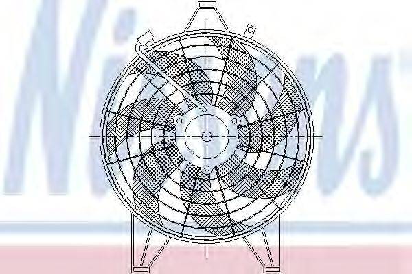 NISSENS 85531 Вентилятор, конденсатор кондиціонера