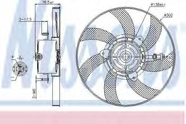 Вентилятор, охолодження двигуна NISSENS 85716