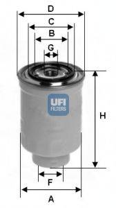 Паливний фільтр UFI 24.366.00
