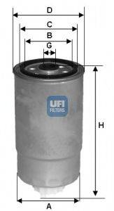 UFI 2438300 Паливний фільтр