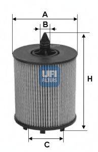 UFI 2502400 Масляний фільтр