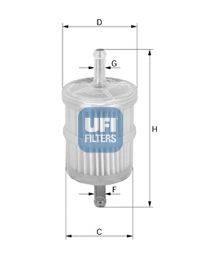 UFI 3100100 Паливний фільтр