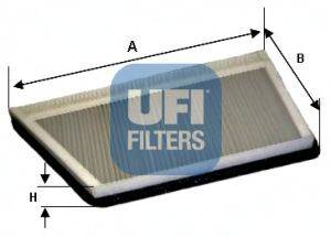 Фільтр, повітря у внутрішньому просторі UFI 54.194.00
