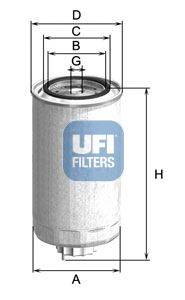 Паливний фільтр UFI 24.500.00