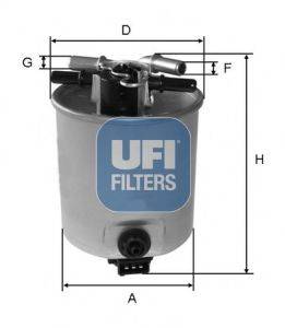 Паливний фільтр UFI 55.393.00