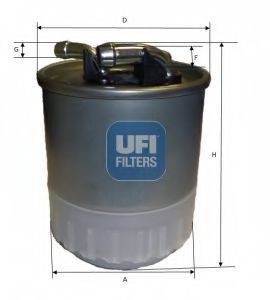 Паливний фільтр UFI 24.107.00