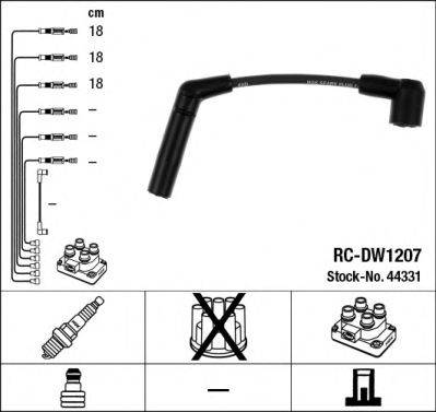Комплект дротів запалення NGK 44331