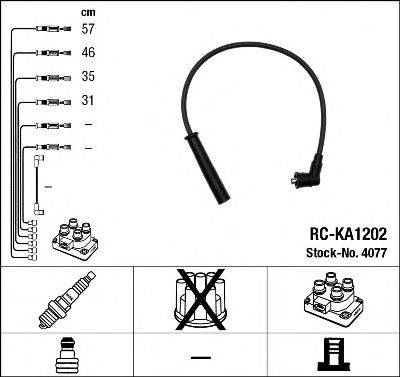 NGK 4077 Комплект дротів запалення