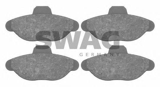 SWAG 70916082 Комплект гальмівних колодок, дискове гальмо