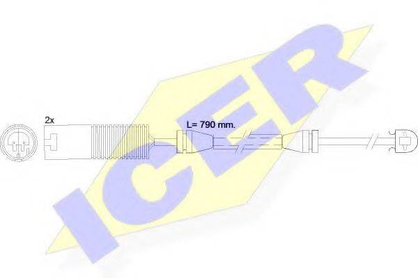 ICER 610242EC Сигналізатор, знос гальмівних колодок