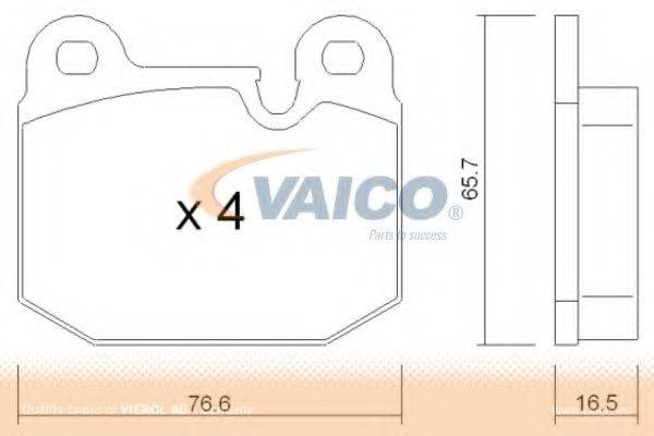 Комплект гальмівних колодок, дискове гальмо VAICO V20-8120