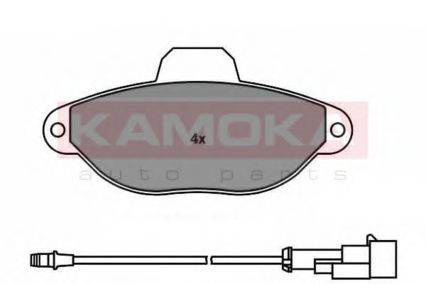 Комплект гальмівних колодок, дискове гальмо KAMOKA JQ1011850