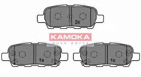 Комплект гальмівних колодок, дискове гальмо KAMOKA JQ101101