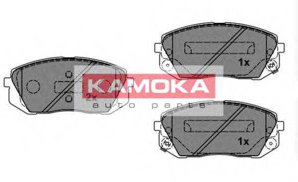 Комплект гальмівних колодок, дискове гальмо KAMOKA JQ101149