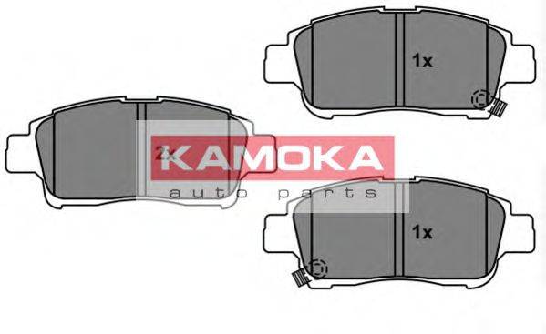 Комплект гальмівних колодок, дискове гальмо KAMOKA JQ101159