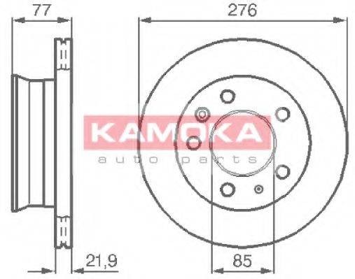 гальмівний диск KAMOKA 103306