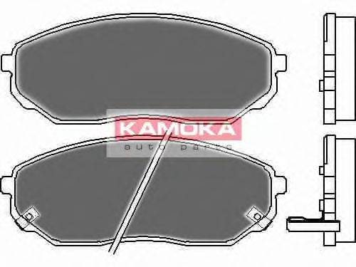 Комплект гальмівних колодок, дискове гальмо KAMOKA JQ101115
