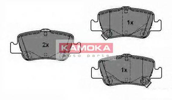 Комплект гальмівних колодок, дискове гальмо KAMOKA JQ1018096