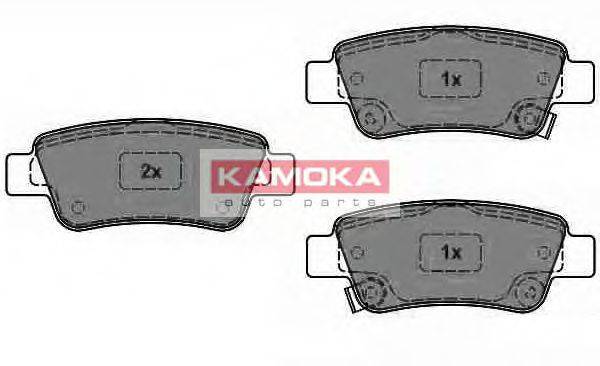 Комплект гальмівних колодок, дискове гальмо KAMOKA JQ1018466