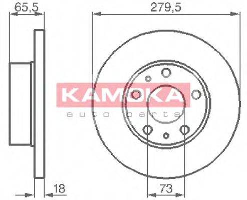 KAMOKA 1031516 гальмівний диск
