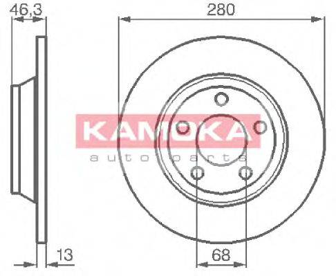 гальмівний диск KAMOKA 1031518