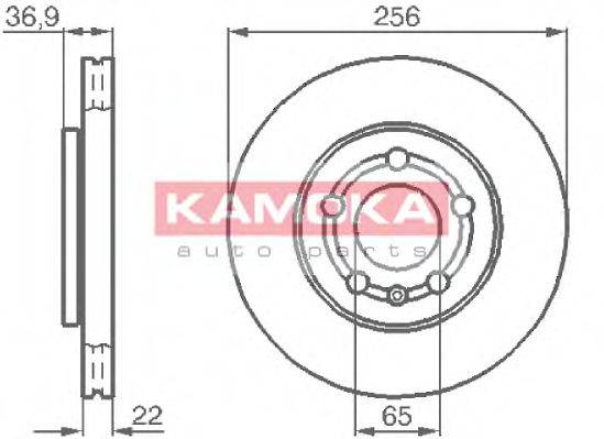 KAMOKA 1031854 гальмівний диск