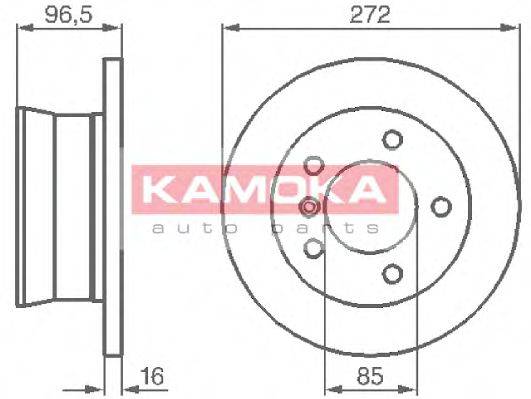 гальмівний диск KAMOKA 1031864