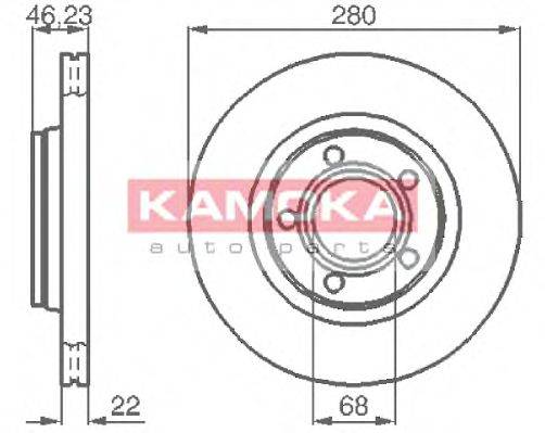KAMOKA 1032006 гальмівний диск