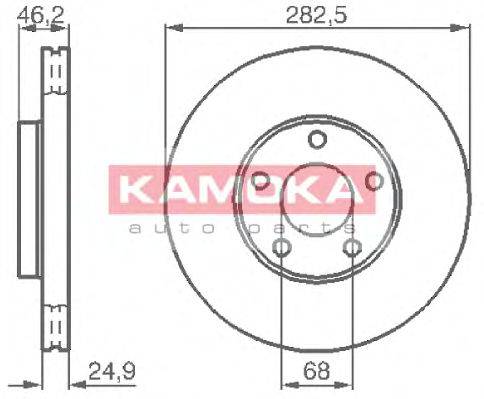 гальмівний диск KAMOKA 1032028
