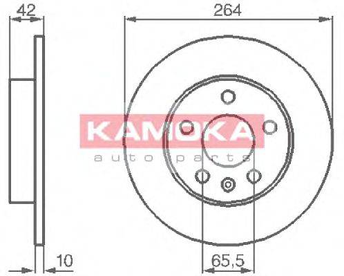 KAMOKA 1032088 гальмівний диск
