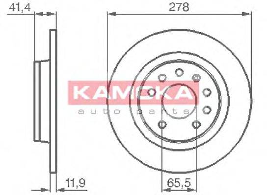 гальмівний диск KAMOKA 1032576