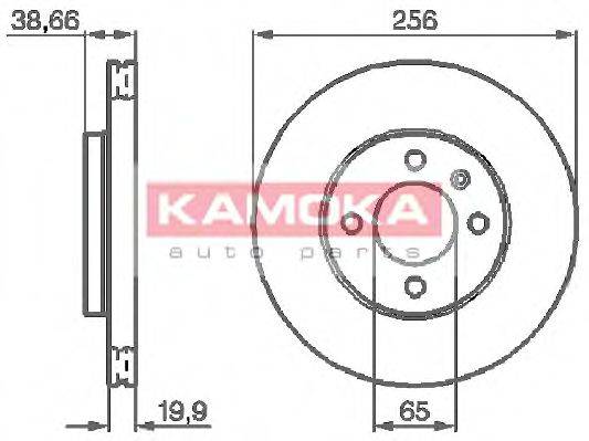 KAMOKA 103414 гальмівний диск
