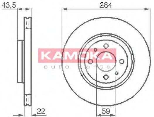 KAMOKA 103440 гальмівний диск